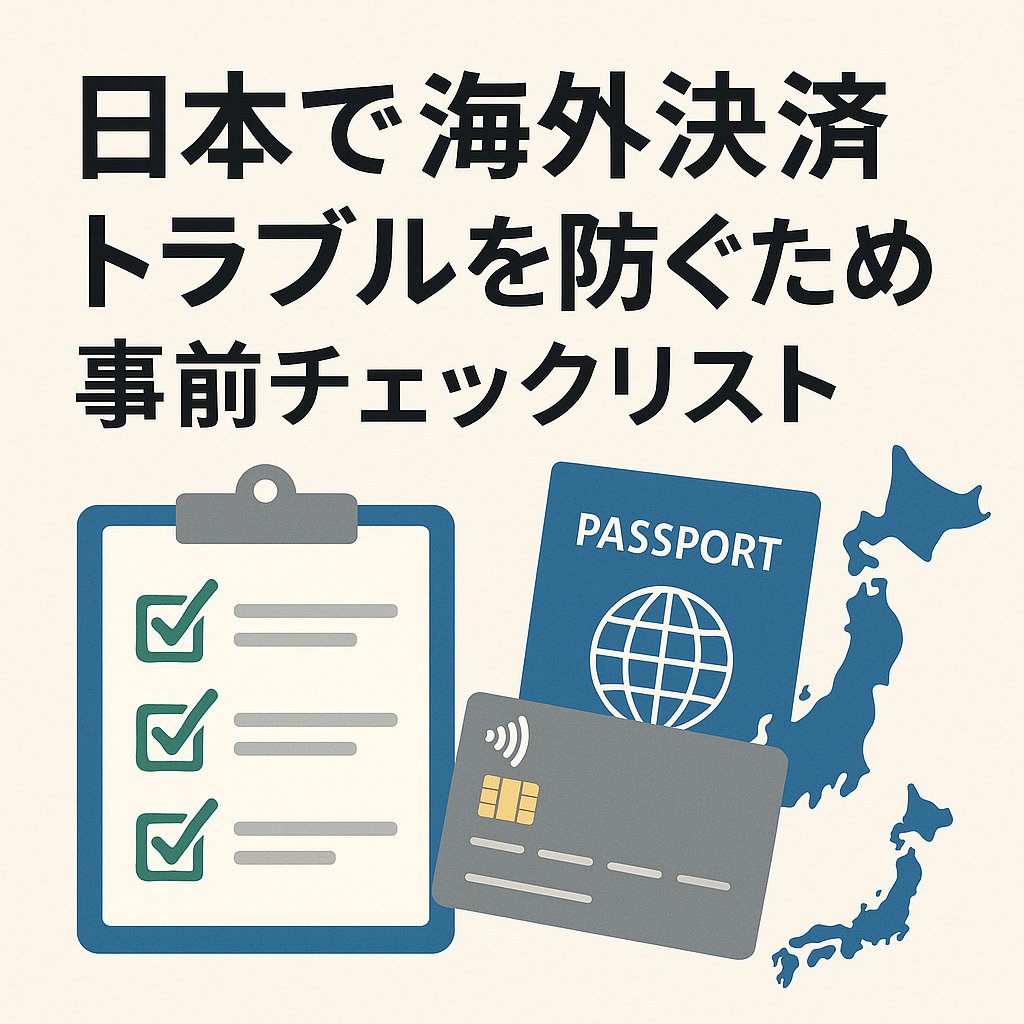 日本で海外決済トラブルを防ぐための事前確認ポイントと設定チェックリスト