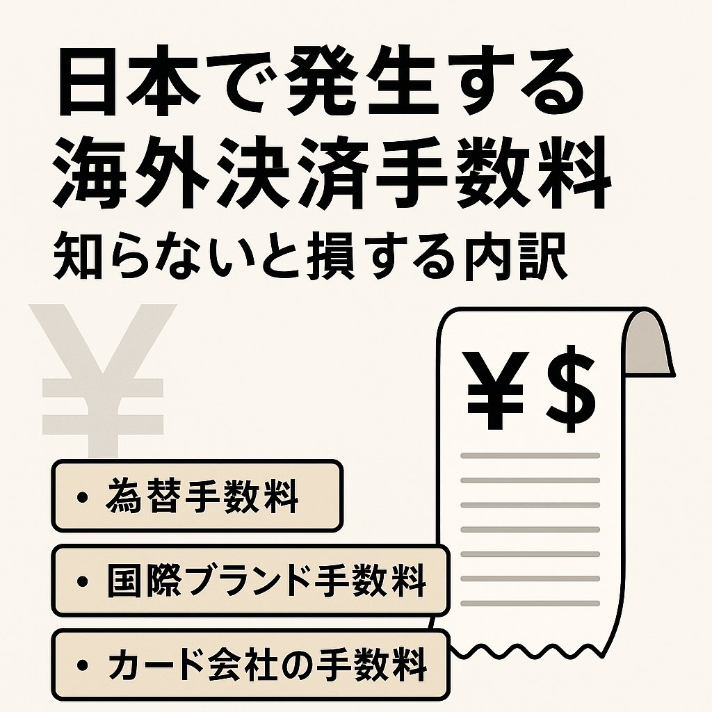 日本で発生する海外決済手数料の内訳を為替と決済ネットワーク構造から解説